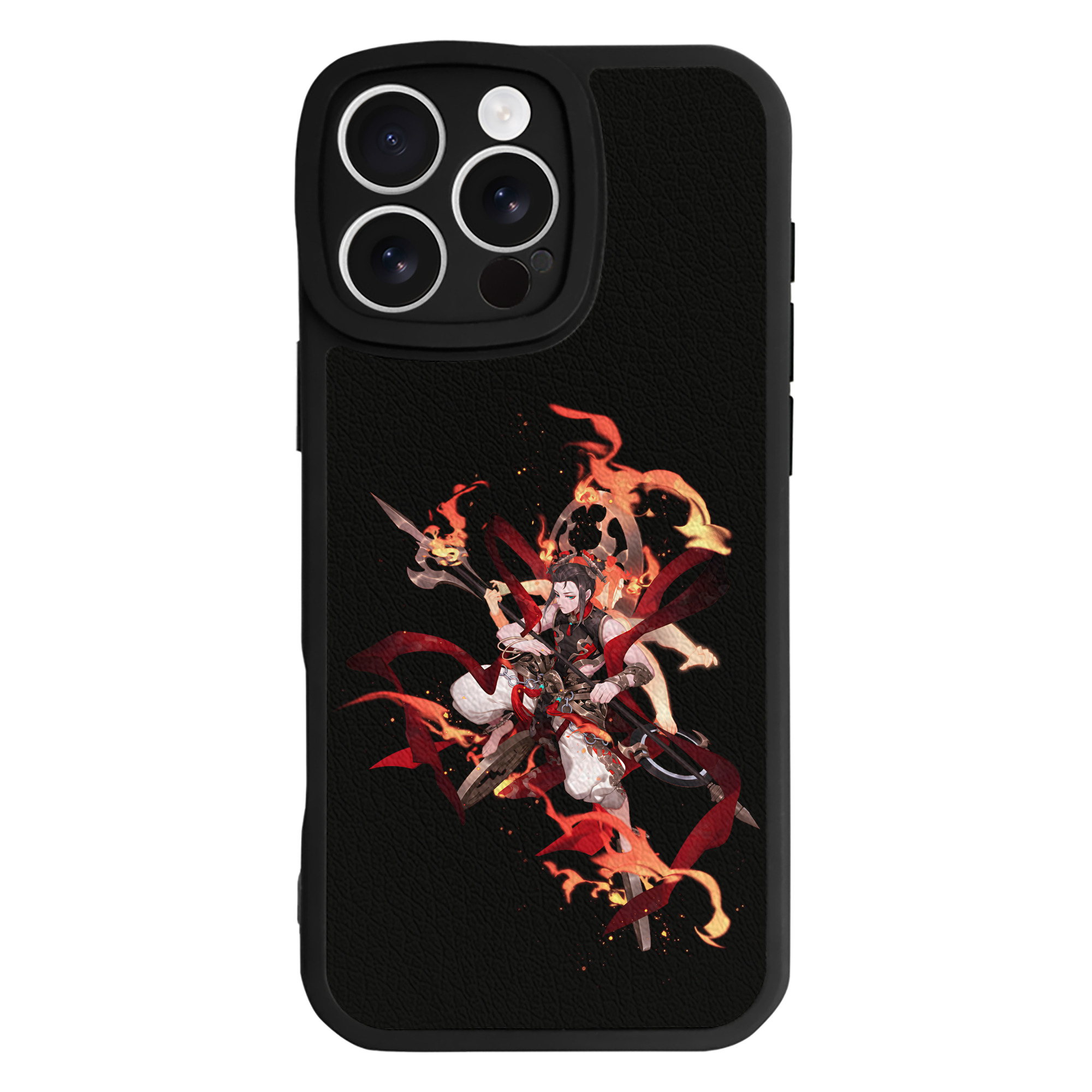 （画像用） Ne Zha 2 ナタ 魔童の大暴れ 【iPhone 16シリーズ対応】シリコンスマホケース（レザー調） 材質：シリコン